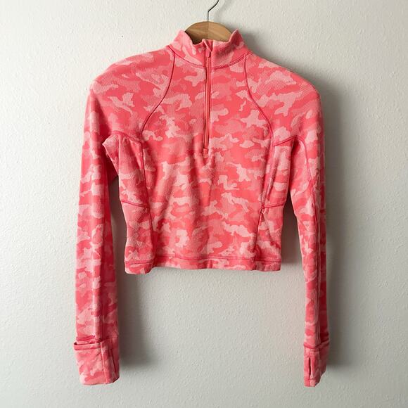 lululemon It's Rulu Warm Cropped Half Zip Pull Over Women’s Size 8 cool weather - Picture 2 of 11